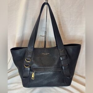 Marc Jacobs Black Leather Tote Bag